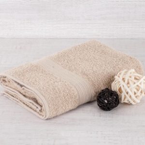 ПОЛОТЕНЦА (1 штука) Беж 40х70 см Cotton Linne 10
