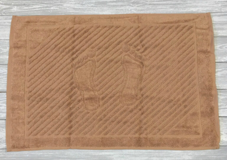 ПОЛОТЕНЦЕ МАХРОВОЕ кофе «НОЖКИ» Cotton Line 07 (50х70 см)