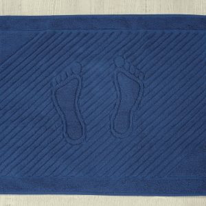 ПОЛОТЕНЦЕ МАХРОВОЕ Синее «НОЖКИ» Cotton Line 05 (50х70 см)