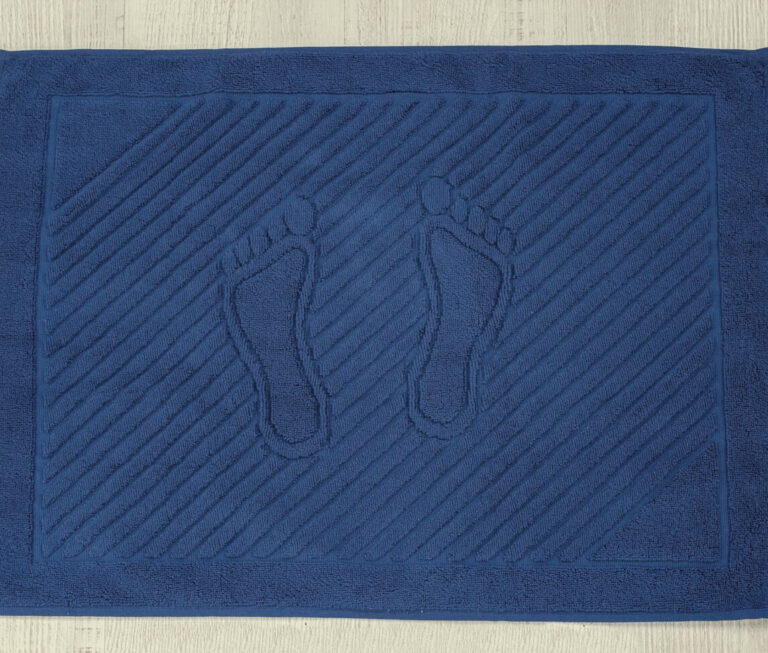 ПОЛОТЕНЦЕ МАХРОВОЕ Синее «НОЖКИ» Cotton Line 05 (50х70 см)