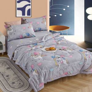 Детский комплект с одеялом единорог Color 305